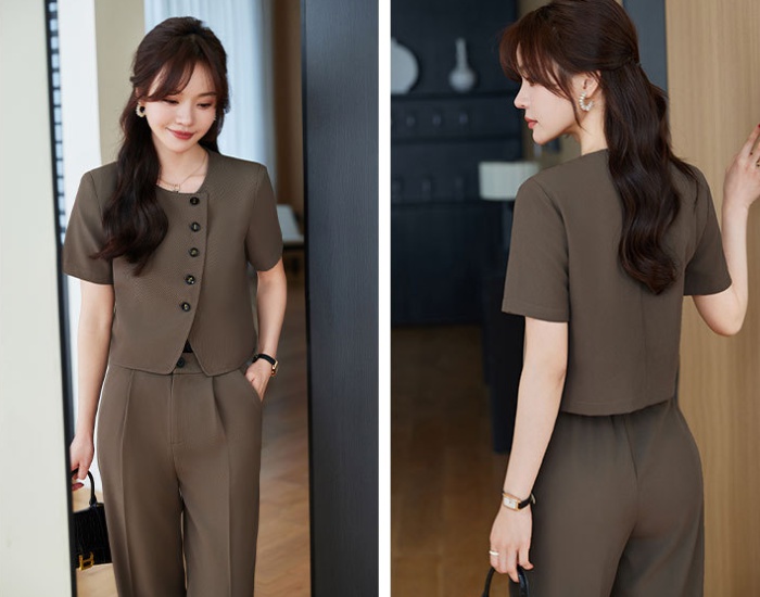 Chanelstyle business suit pants for women
