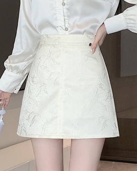 All-match slim package hip high waist A-line skirt