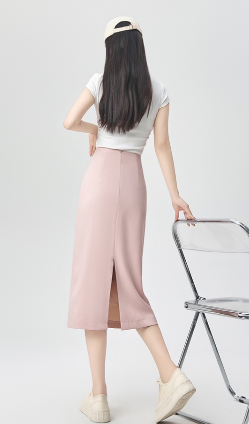 A-line Chinese style skirt long business suit for women