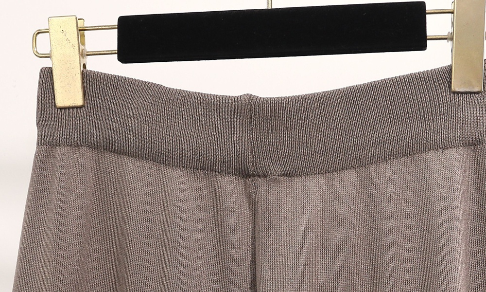 Simple shawl wide leg pants 2pcs set for women