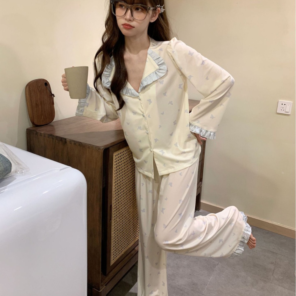 Modal summer cardigan maiden pajamas for women