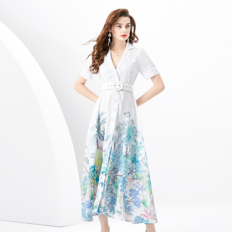 Vacation spring and summer dress long business suit