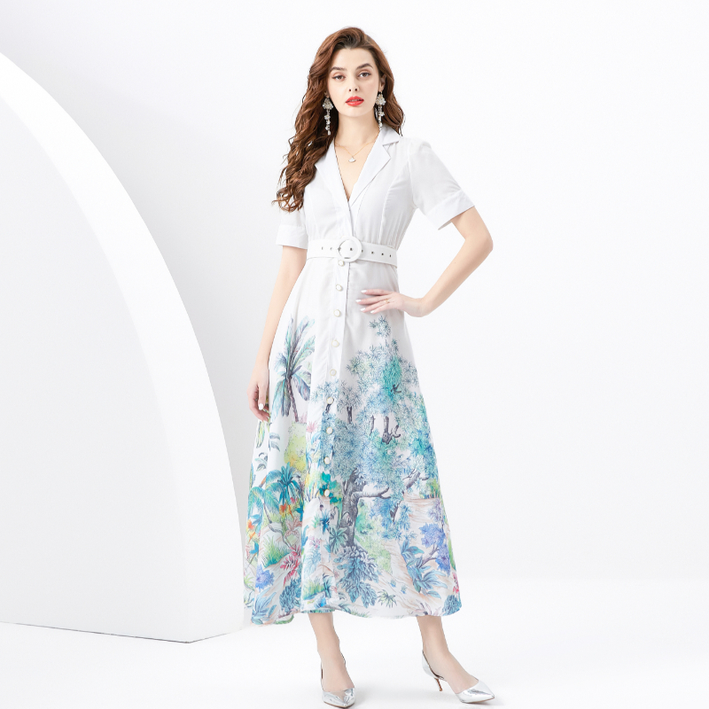 Vacation spring and summer dress long business suit