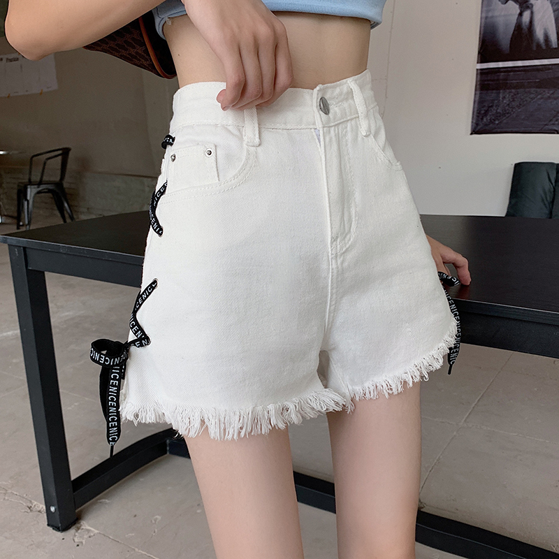 Large yard short jeans A-line shorts for women