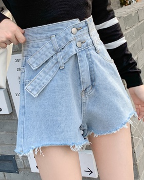 Wide leg large yard shorts high waist short jeans for women
