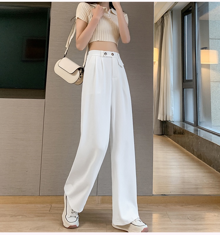 White suit pants spring and summer pants for women