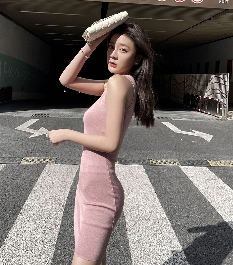 Fashion long Korean style slim sexy dress