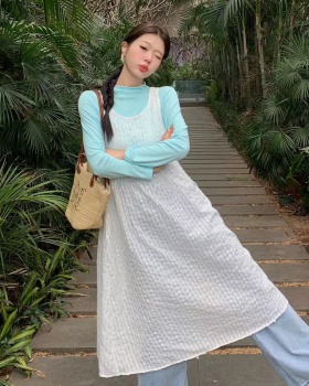 Bottoming Korean style spring and summer dress gauze wear T-shirt