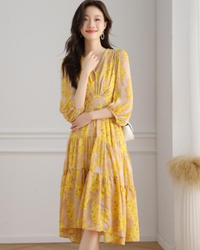 Light luxury long noble temperament dress for women