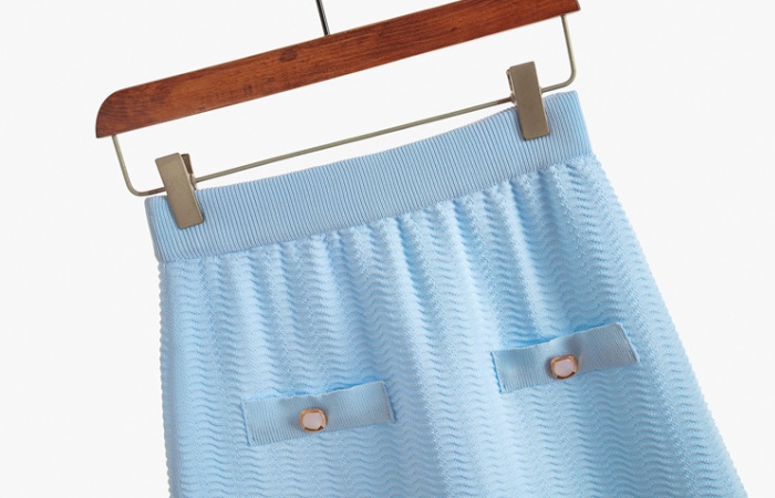 Short sleeve chanelstyle Casual skirt 2pcs set for women