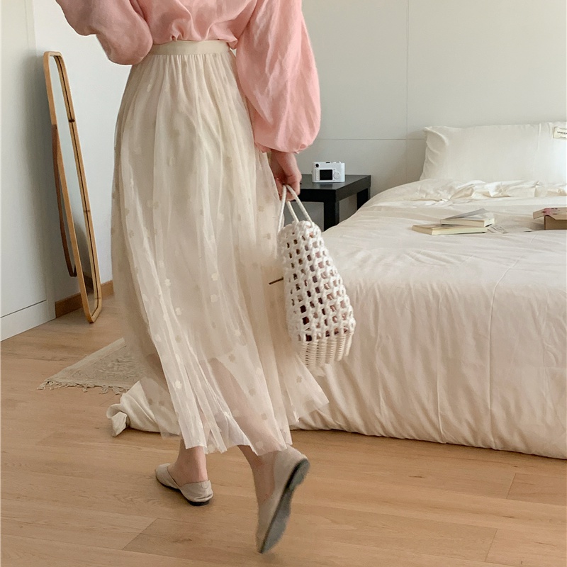 Elegant slim high waist beautiful long lady skirt