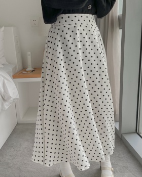 Spring and summer polka dot skirt for women
