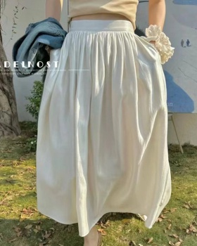 High waist spring and summer Korean style A-line lazy skirt