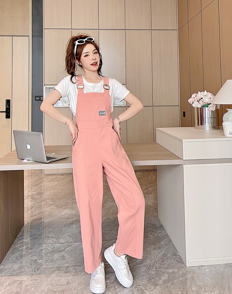 Summer student pants college style jumpsuit for women