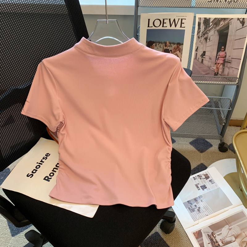 Retro printing temperament tops summer fashion T-shirt