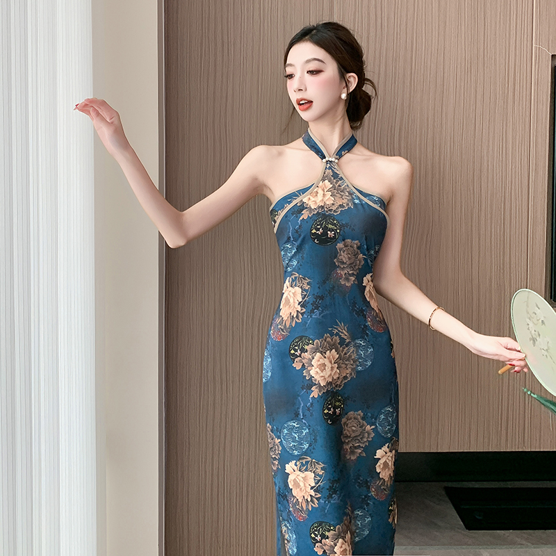 Chinese style summer dress slim enticement cheongsam
