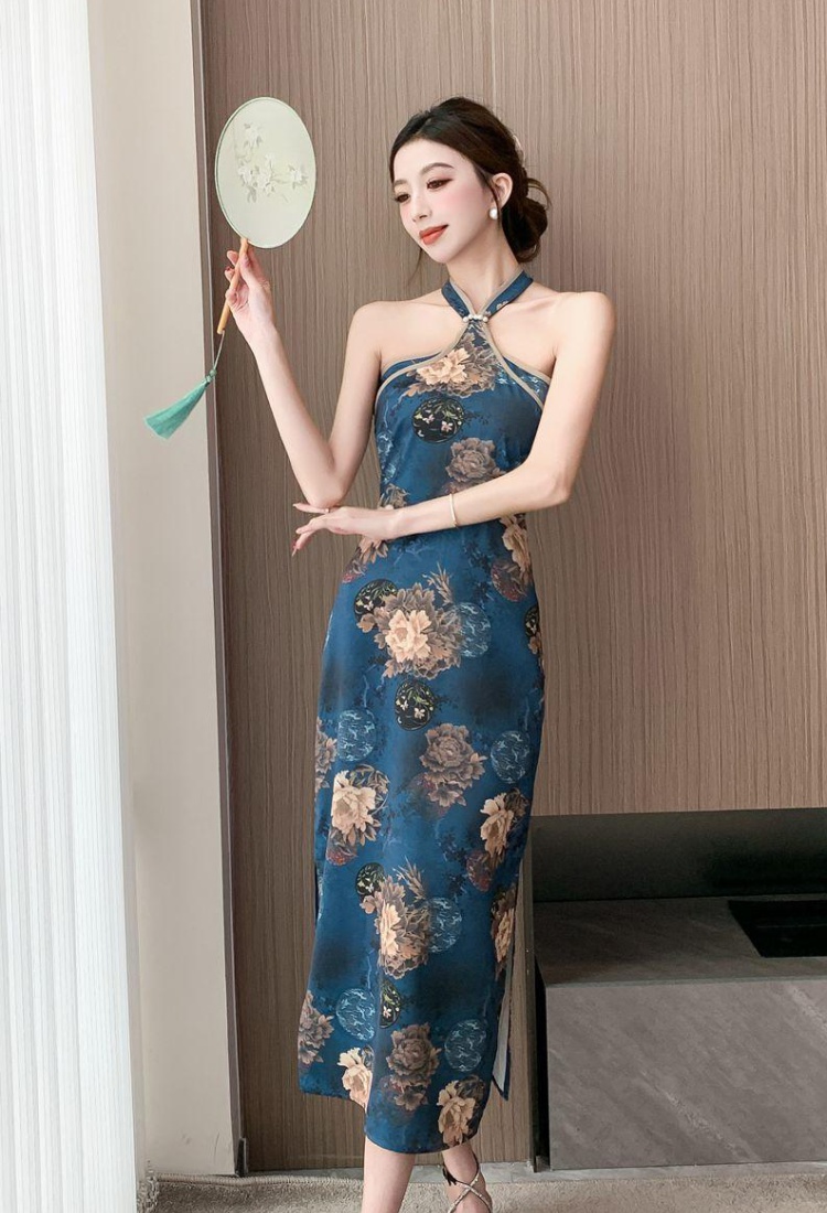 Chinese style summer dress slim enticement cheongsam