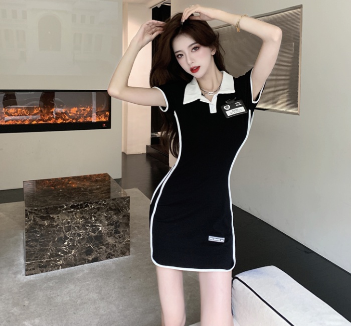 College style package hip maiden T-back sports slim dress