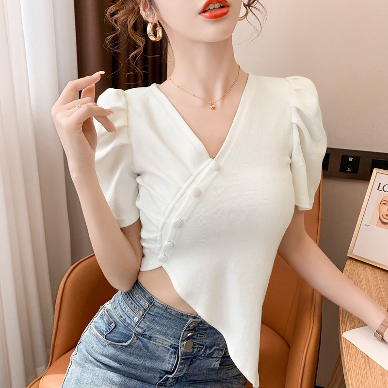 Korean style T-shirt short sleeve tops for women
