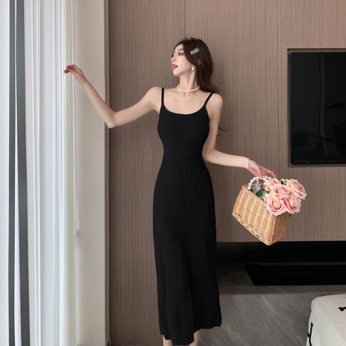 Temperament knitted thin spring and summer dress for women