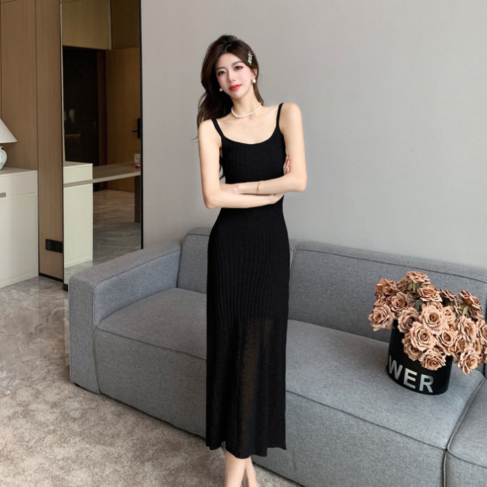 Temperament knitted thin spring and summer dress for women
