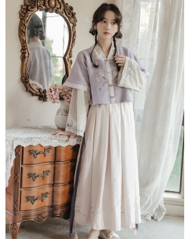 Spring and autumn Chinese style skirt 3pcs set