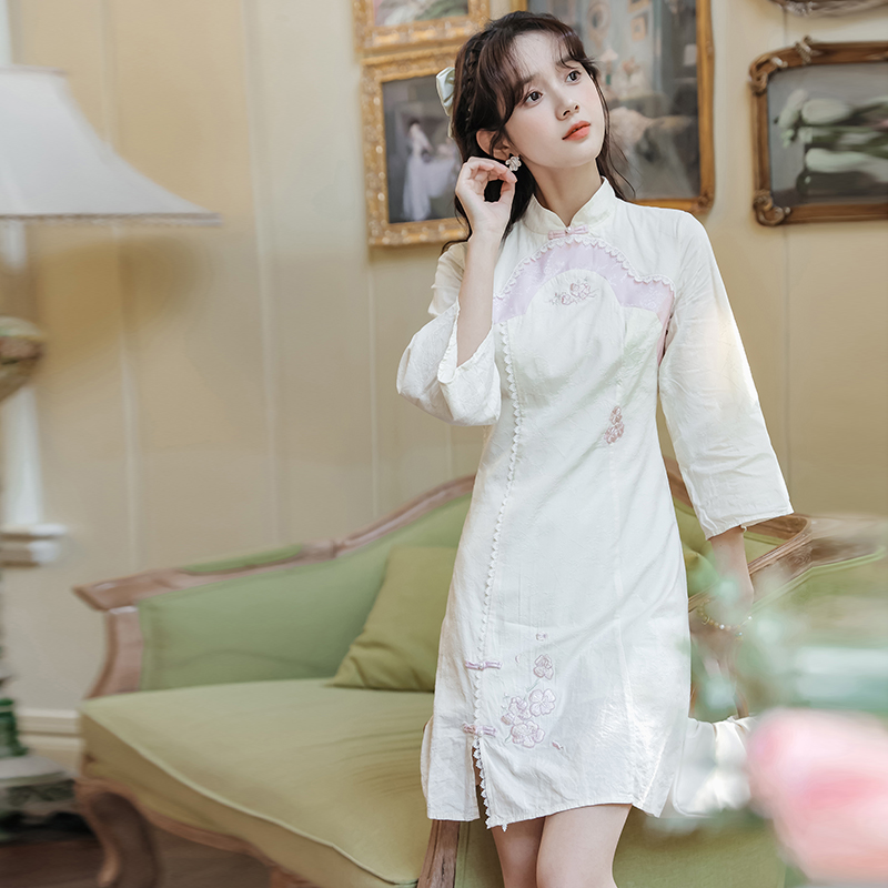 Maiden tender cheongsam romantic dress