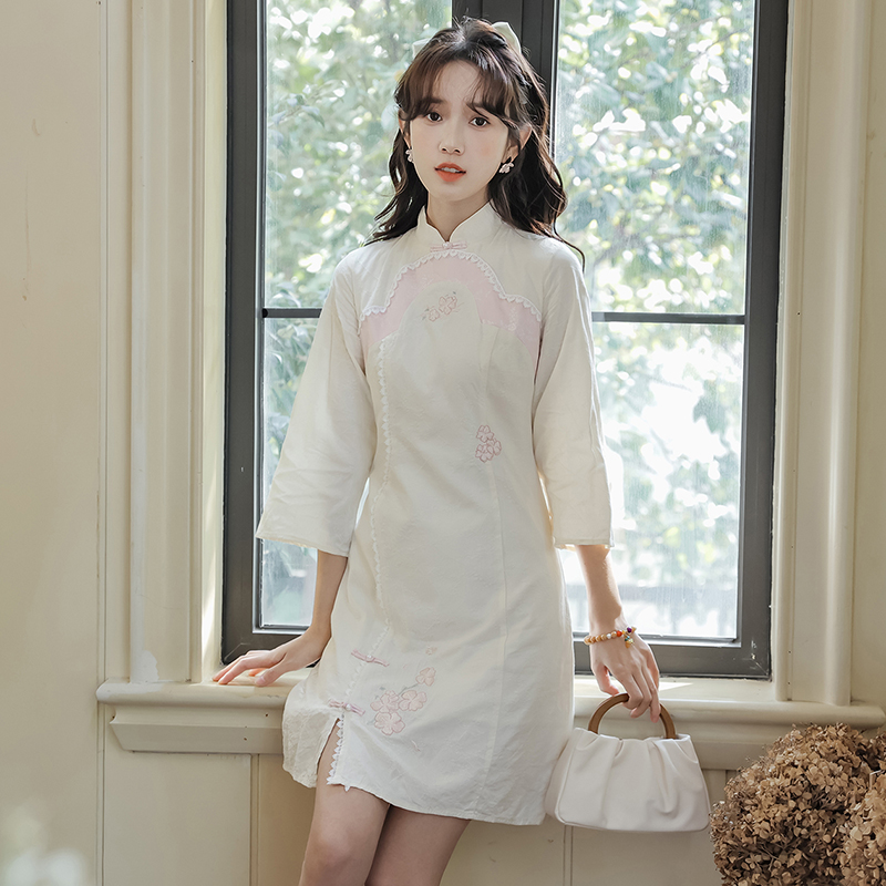 Maiden tender cheongsam romantic dress