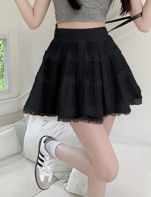 College style short skirt double culottes for women