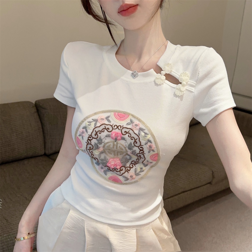 Short sleeve spring and summer T-shirt for women