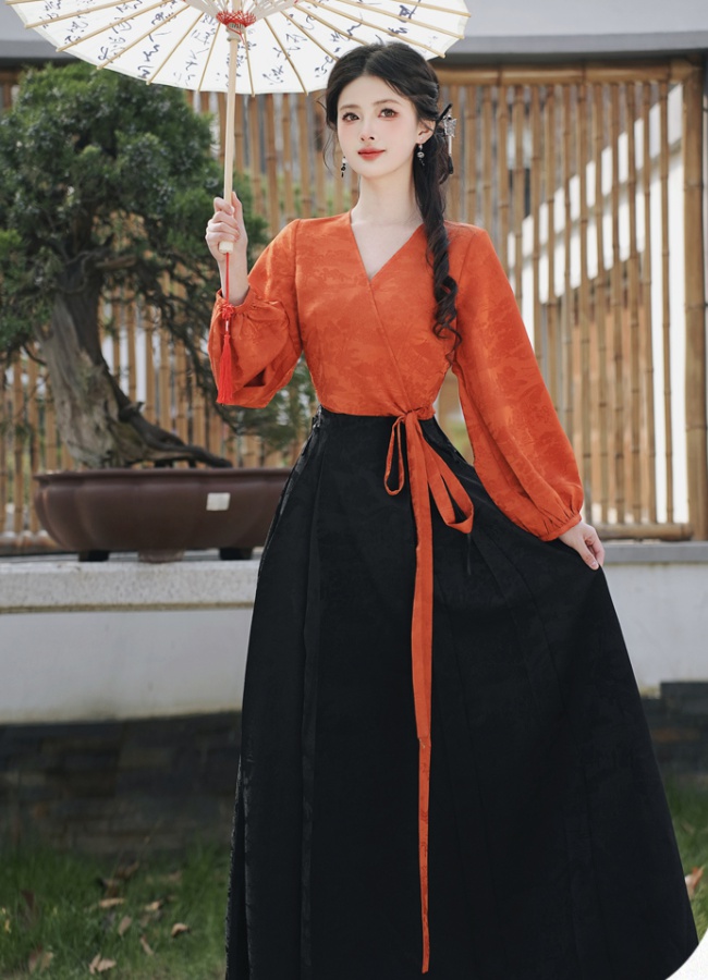 Chinese style skirt a set