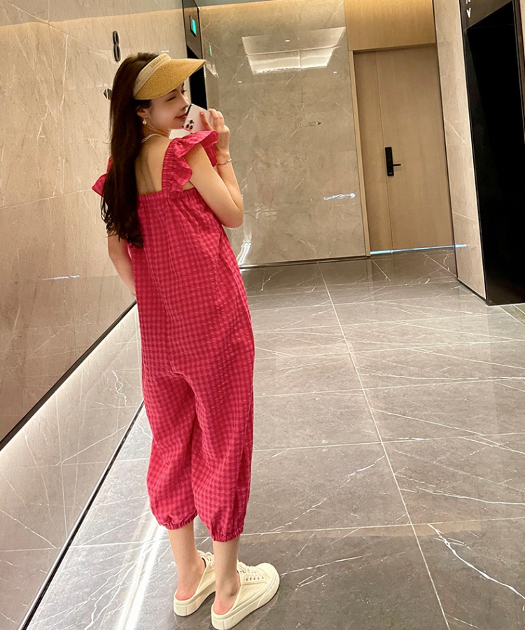 Korean style cropped pants jumpsuit for women