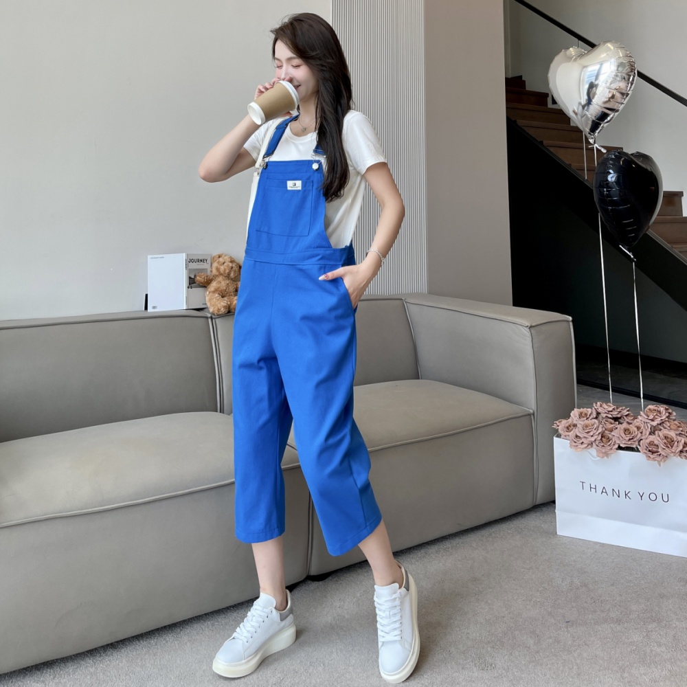 Korean style student bib pants high waist work clothing