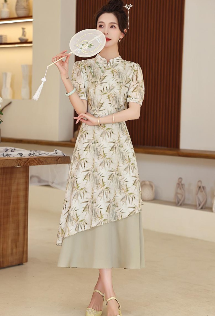 Summer fashion dress Chinese style long dress for women