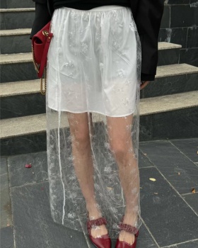 Spring and summer gauze skirt for women