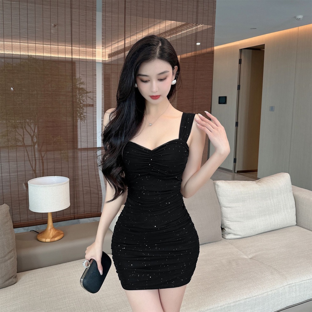 Sexy slim dress package hip sling T-back for women