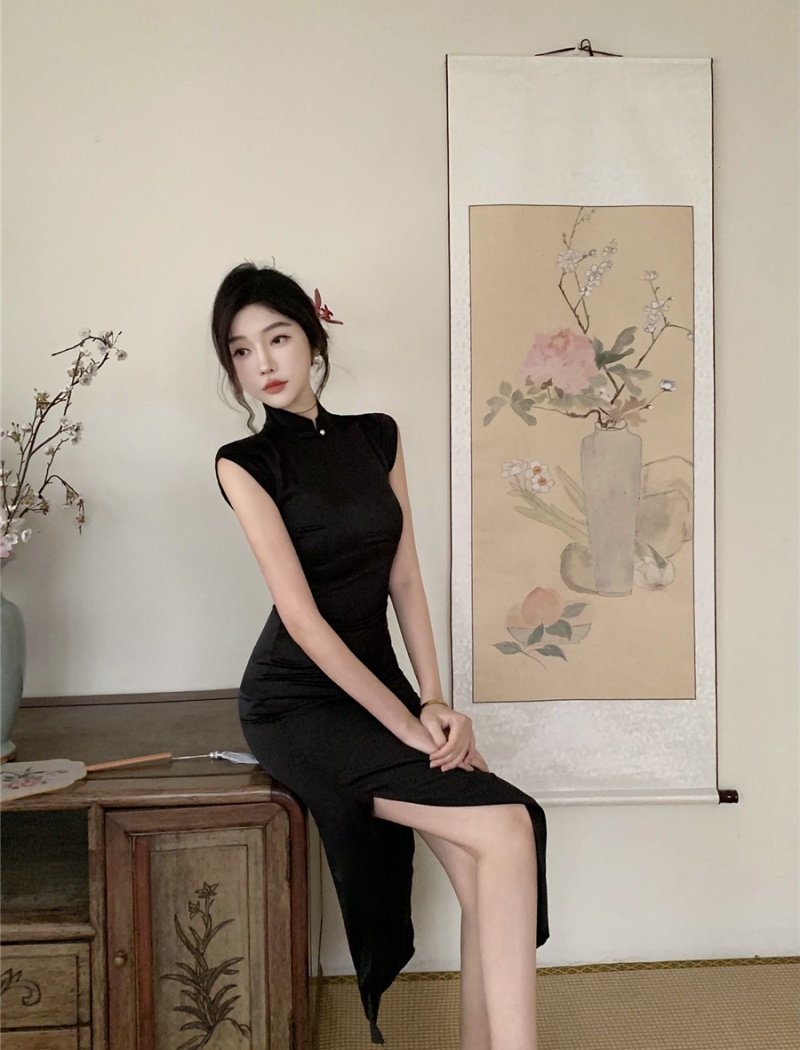 Summer light cheongsam temperament dress for women