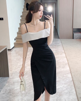 Slim split dress little sexy formal dress