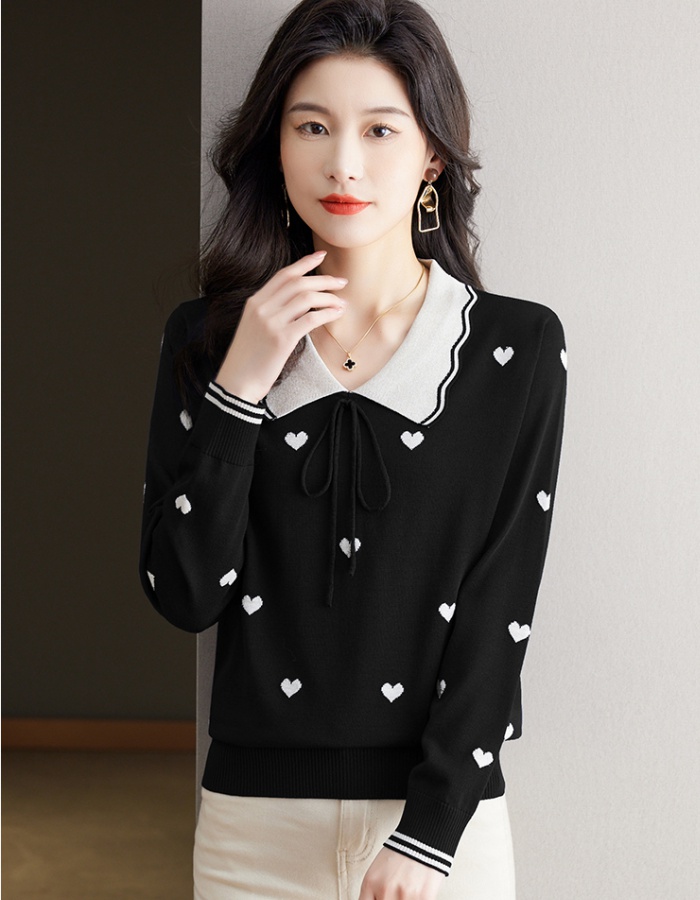 Spring Western style tops knitted sweater for women