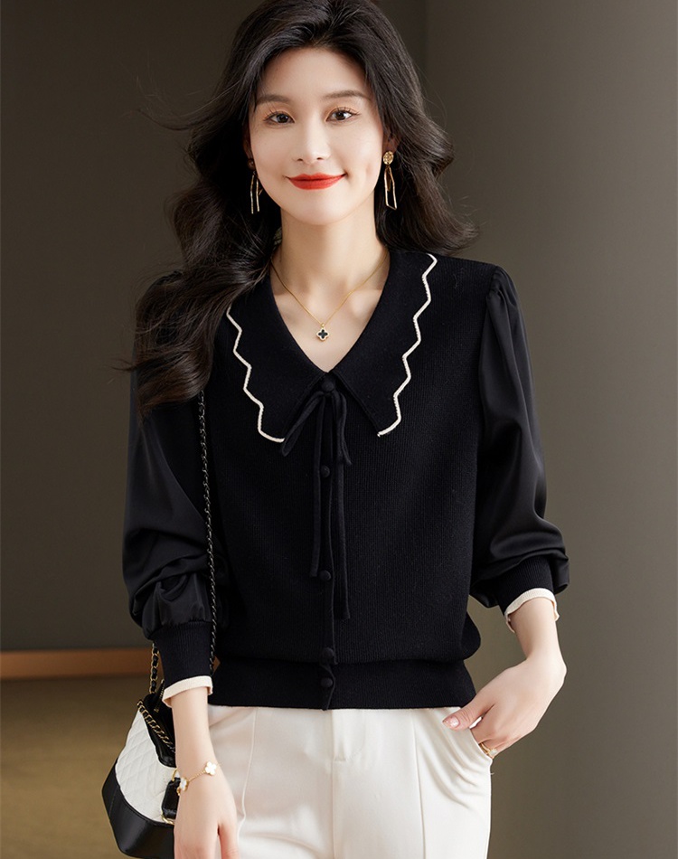 Loose thin sweater large yard tops for women