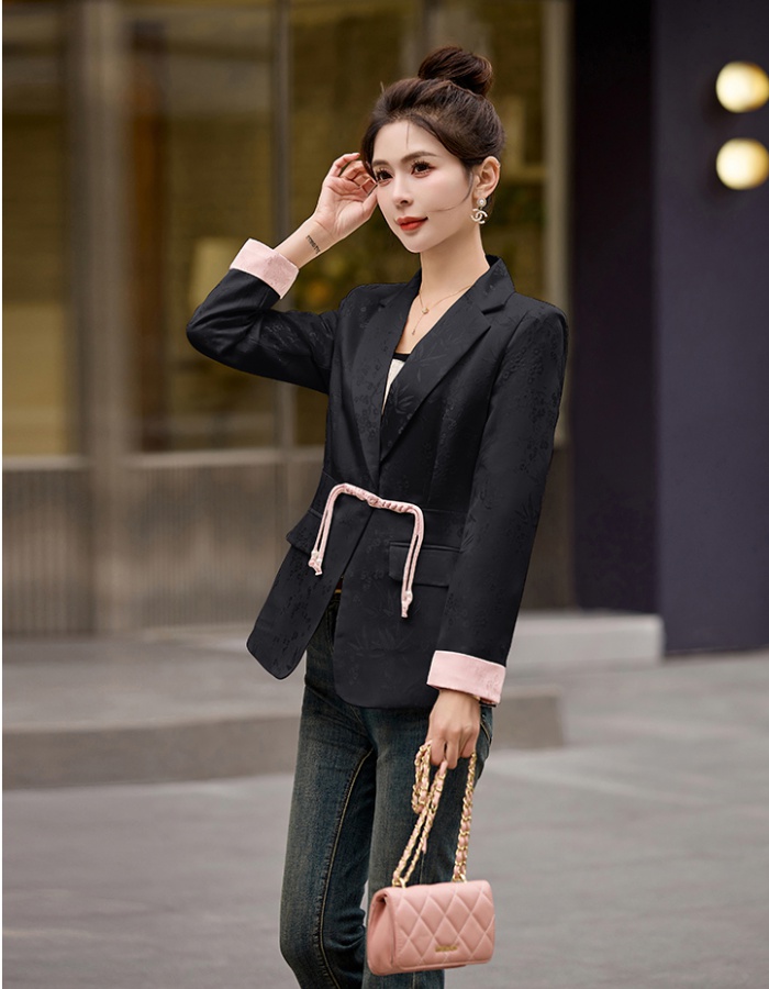 Spring and autumn black coat fashionable Casual business suit