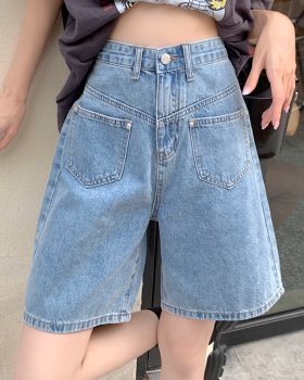 Thin summer shorts slim high waist five pants for women