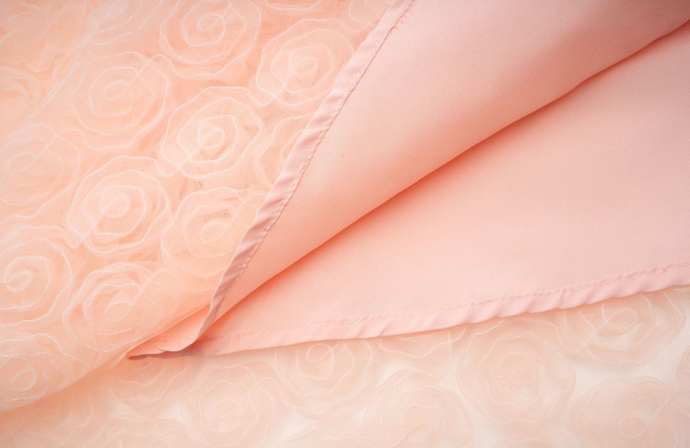 Rose sling long dress embroidery high waist formal dress