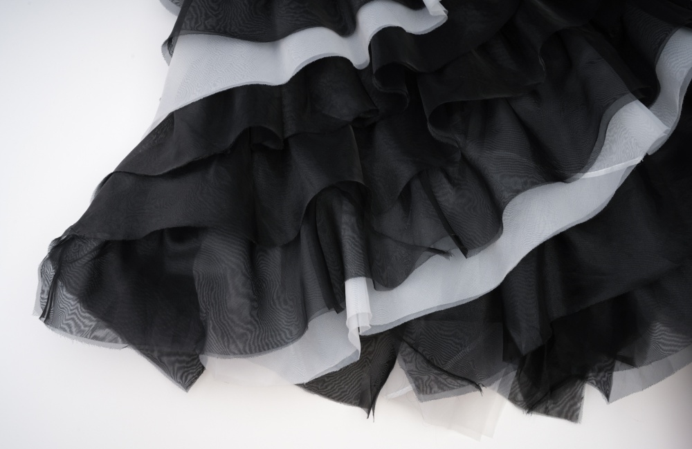 Elegant black Sexy underwear V-neck sleeveless dress