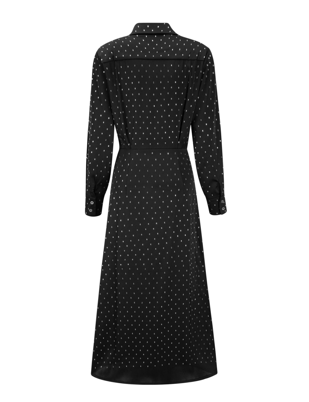 Bow black rhinestone dress A-line long sleeve long dress