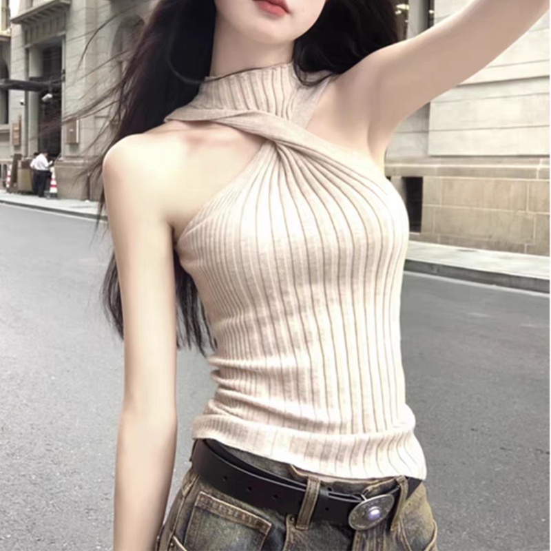 Korean style spicegirl tops halter sexy vest for women