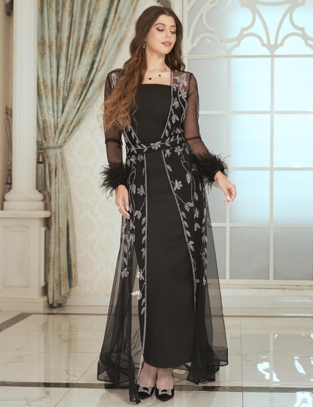 Spring and summer robe formal dress for women