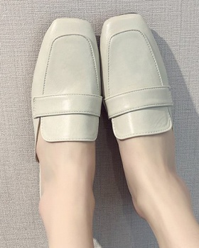 Square head summer slippers for women