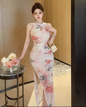 Light temperament cheongsam Chinese style dress for women