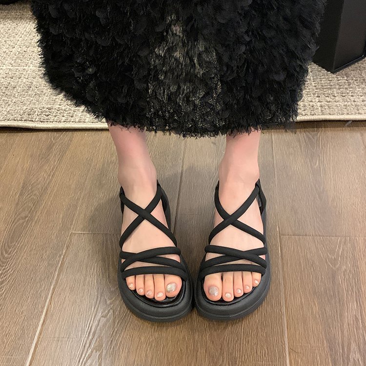 Thick crust Casual shoes fish mouth sandals for women